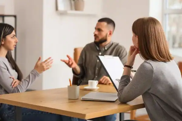 Image of couple access free mediation using family mediation voucher scheme Durham